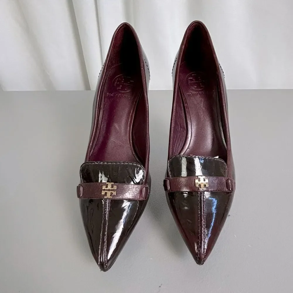 Tory Burch Women’s Burgundy heels Size 6M